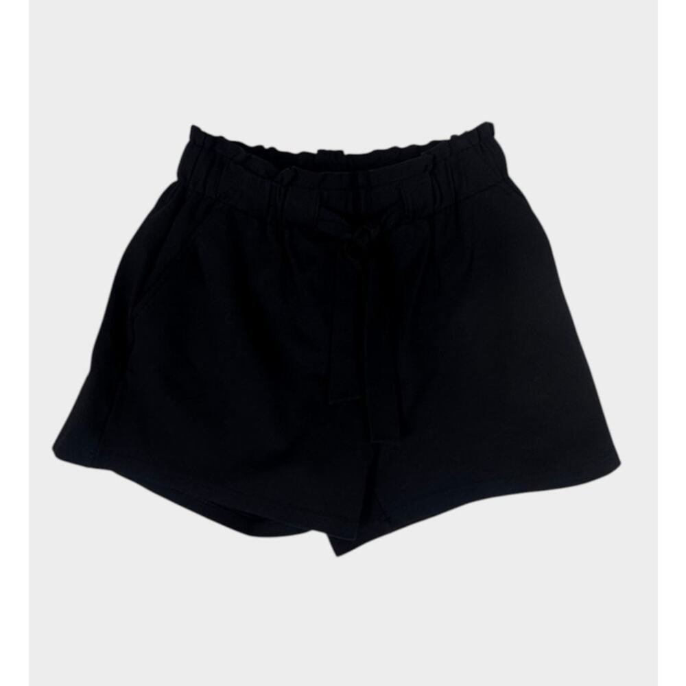 41 Hawthorn Small Black High-Waisted Pull-on Shorts with Elastic Waistband